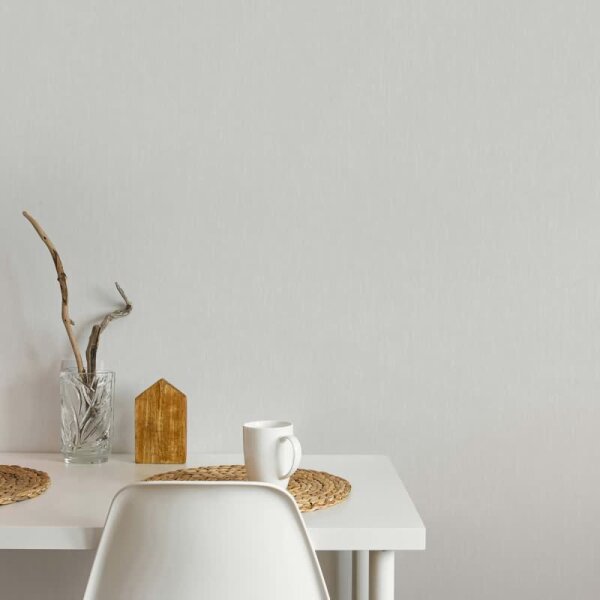 Vliestapete Texturiert, Linien Struktur Modern in Grau für Wohnzimmer, Schlafzimmer, Lounge (47610)