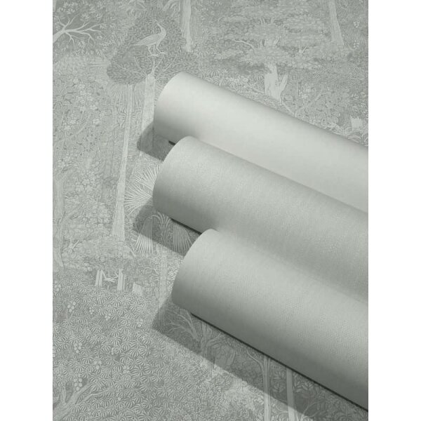 Vliestapete Texturiert, Linien Struktur Modern in Grau für Wohnzimmer, Schlafzimmer, Lounge (47610)