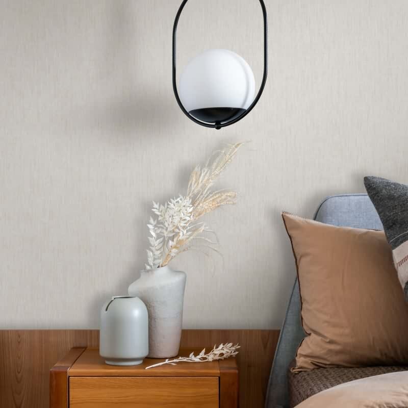 Vliestapete Texturiert, Linien Struktur Modern in Weiß für Wohnzimmer, Schlafzimmer, Lounge (47614)