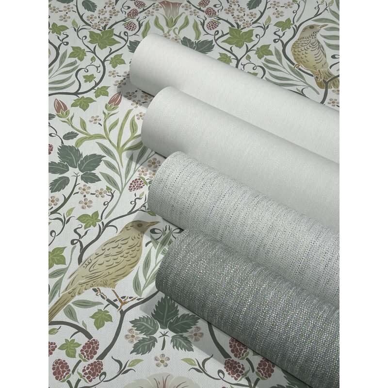 Vliestapete Texturiert, Linien Struktur Modern in Weiß für Wohnzimmer, Schlafzimmer, Lounge (47616)