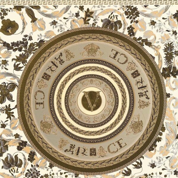 Tapete Beige, Creme, Gold, Kupfer, Grau, Silber VERSACE Satintapete (387056)