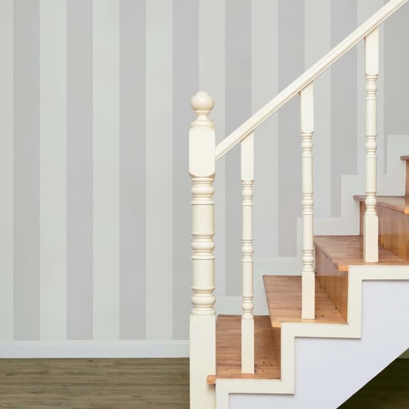 Vliestapete Blockstreifen Streifen Modern in Grau für Wohnzimmer, Schlafzimmer, Lounge (47634)