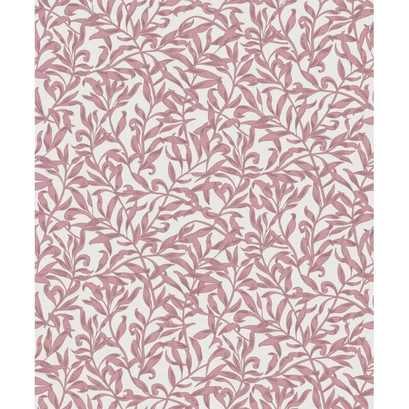 Vliestapete Blätter, Blattmotiv Floral Natur in Rot für Wohnzimmer, Schlafzimmer, Lounge (47638)