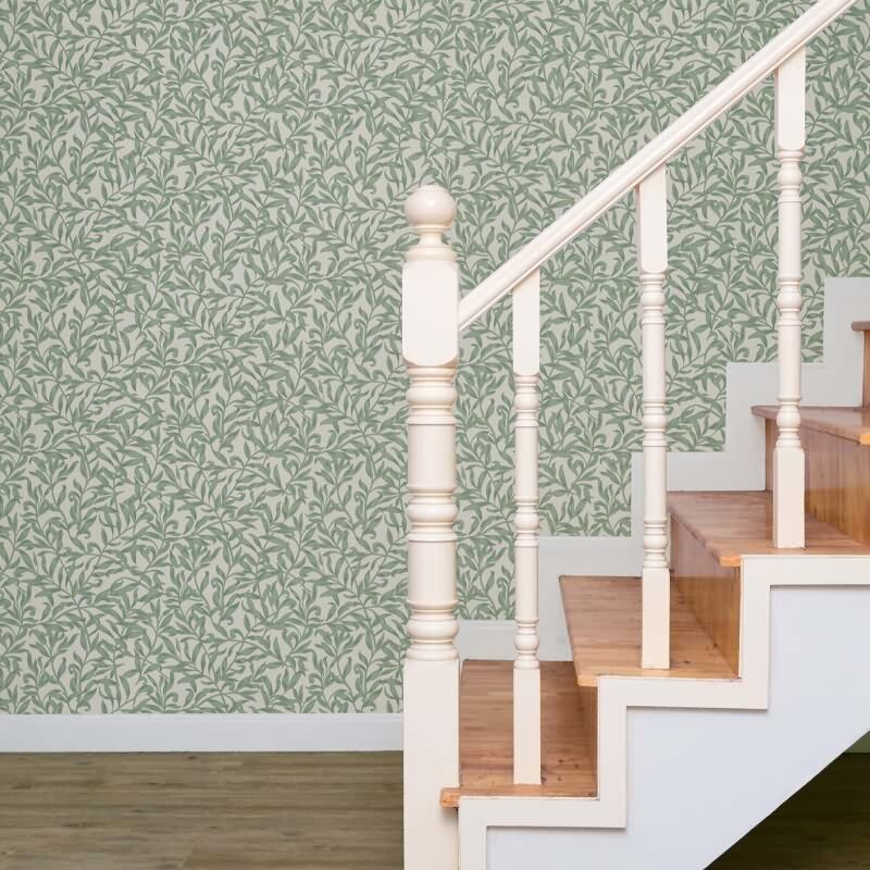 Vliestapete Blätter, Blattmotiv Floral Natur in Grün für Wohnzimmer, Schlafzimmer, Lounge (47640)