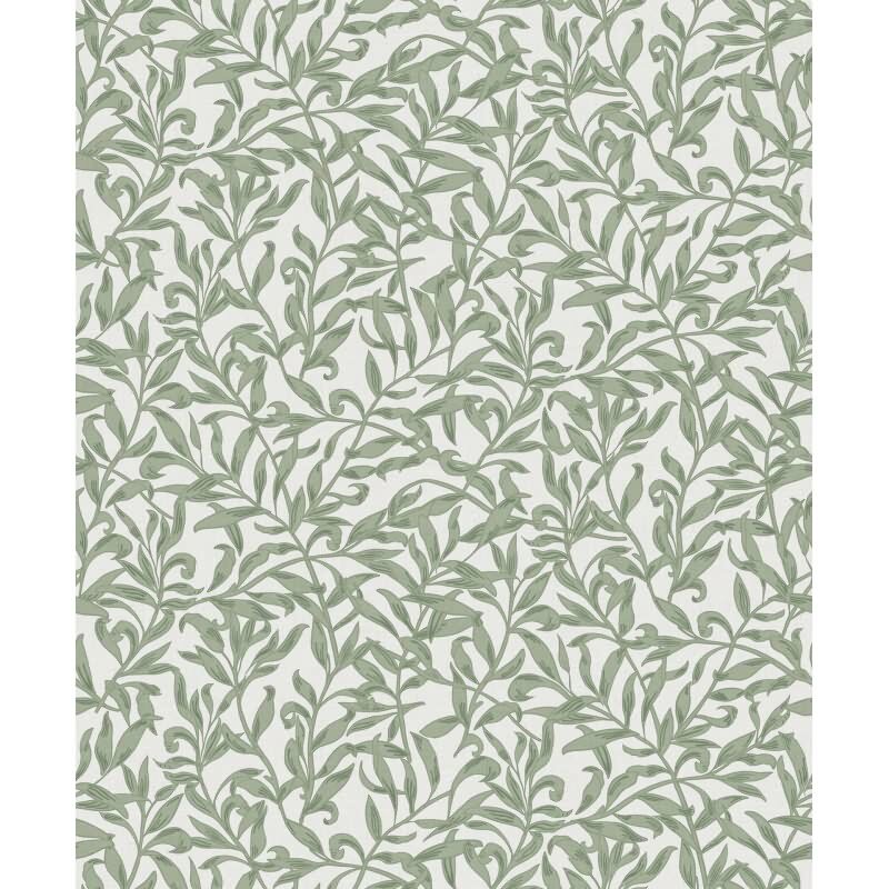 Vliestapete Blätter, Blattmotiv Floral Natur in Grün für Wohnzimmer, Schlafzimmer, Lounge (47640)