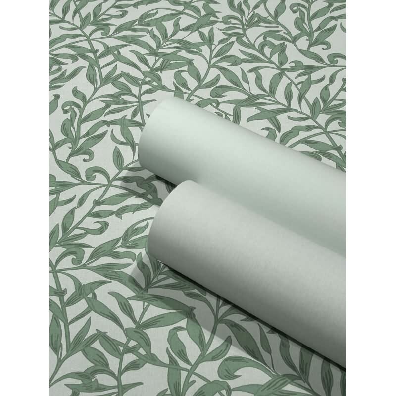 Vliestapete Blätter, Blattmotiv Floral Natur in Grün für Wohnzimmer, Schlafzimmer, Lounge (47640)