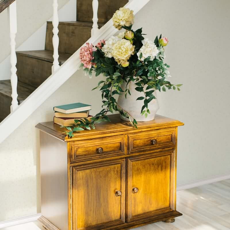 Vliestapete Blätter, Blattmotiv Floral Natur in Beige für Wohnzimmer, Schlafzimmer, Lounge (47643)