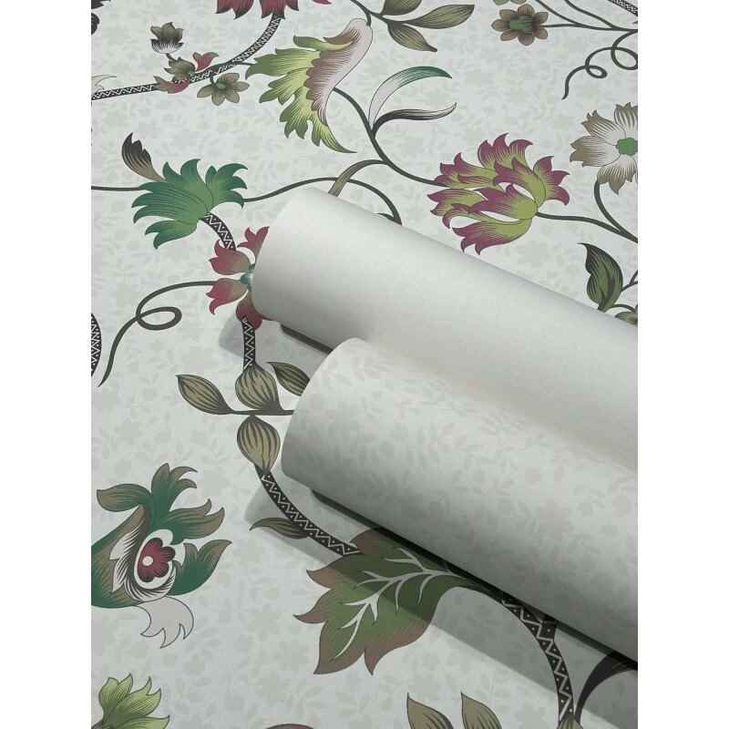 Vliestapete Blätter, Blattmotiv Floral Natur in Beige für Wohnzimmer, Schlafzimmer, Lounge (47643)