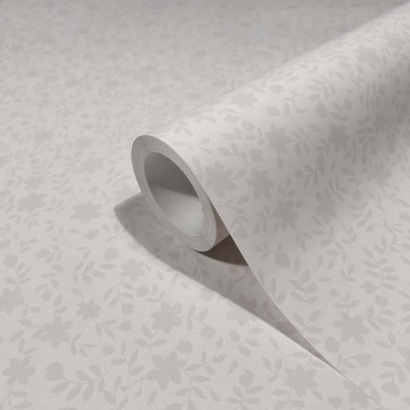 Vliestapete Blätter, Blattmotiv Floral Natur in Rosa-Braun für Wohnzimmer, Schlafzimmer, Lounge (47644)