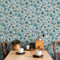 Vliestapete Blumen, Bl&auml;tter Floral Natur in...