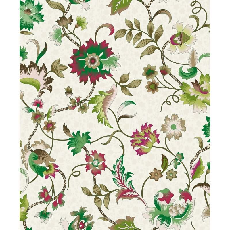 Vliestapete Blumen, Blätter Floral Natur in Grau für Wohnzimmer, Schlafzimmer, Lounge (47648)