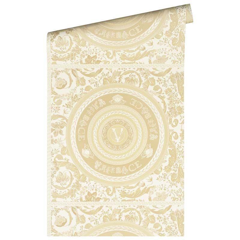 Tapete Beige, Creme VERSACE Satintapete (387053)