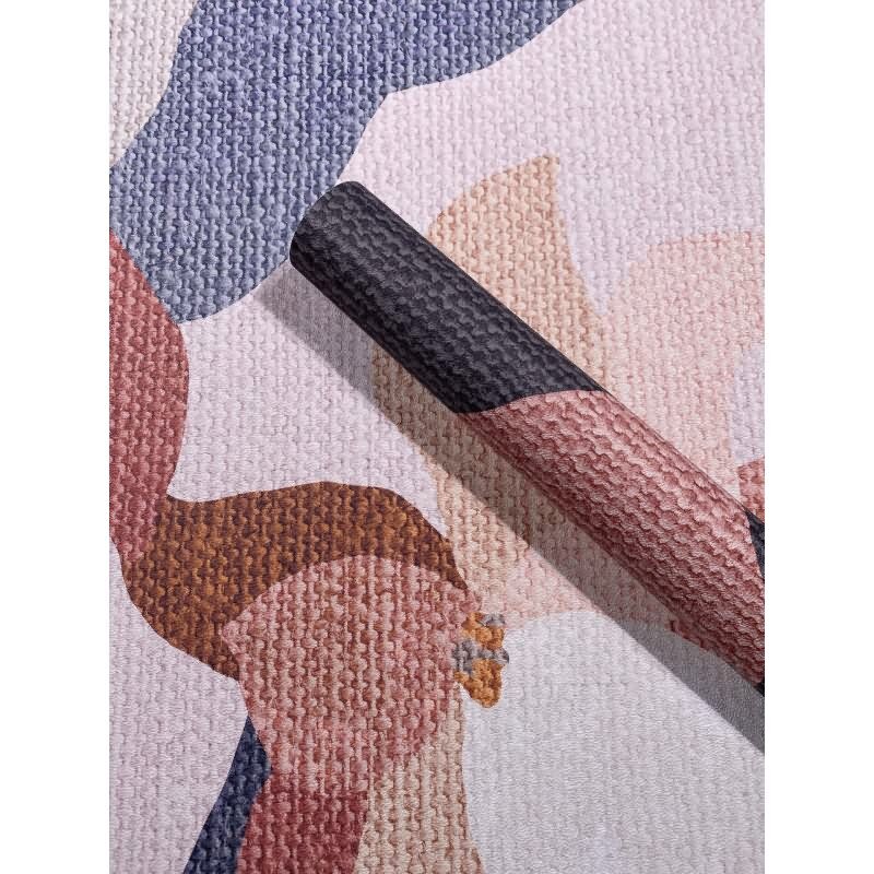 Digitaldruck Blumen, Blätter Floral Natur, Modern in Anthrazit für Wohnzimmer, Schlafzimmer (34302)