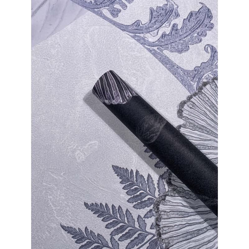 Digitaldruck Blumen, Blätter Floral Natur, Modern in Schwarz für Wohnzimmer, Schlafzimmer (34304)