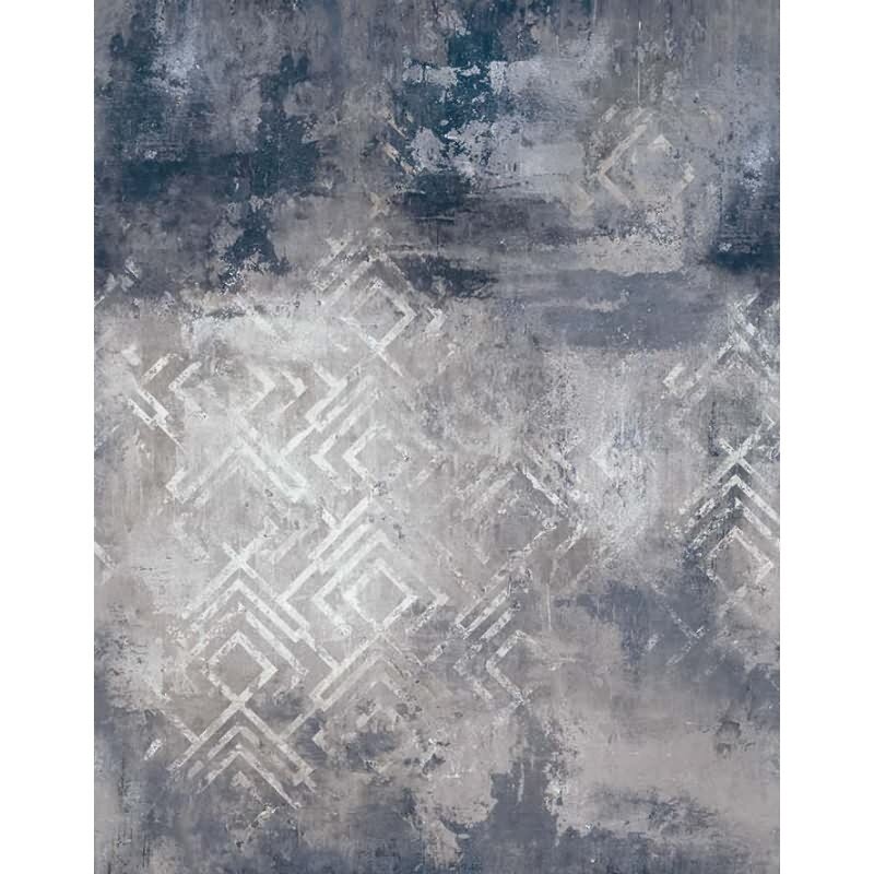 Digitaldruck Betonoptik Grafisch Modern in Anthrazit für Wohnzimmer, Schlafzimmer (34312)