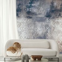 Digitaldruck Betonoptik Grafisch Modern in Anthrazit...