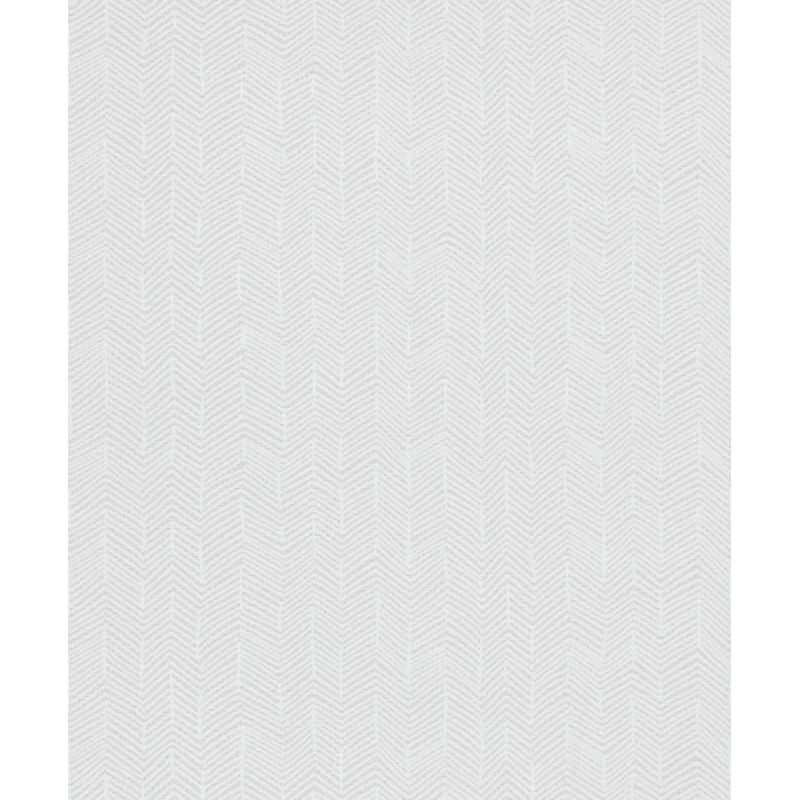 Vliestapete Fischgratmuster, 3D-Optik Grafisch Modern in Weiß für Wohnzimmer, Schlafzimmer (34323)