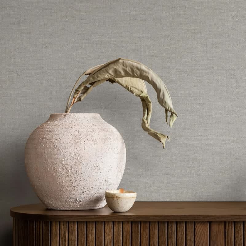 Vliestapete Texturiert Uni Modern in Grau für Wohnzimmer, Schlafzimmer (34327)