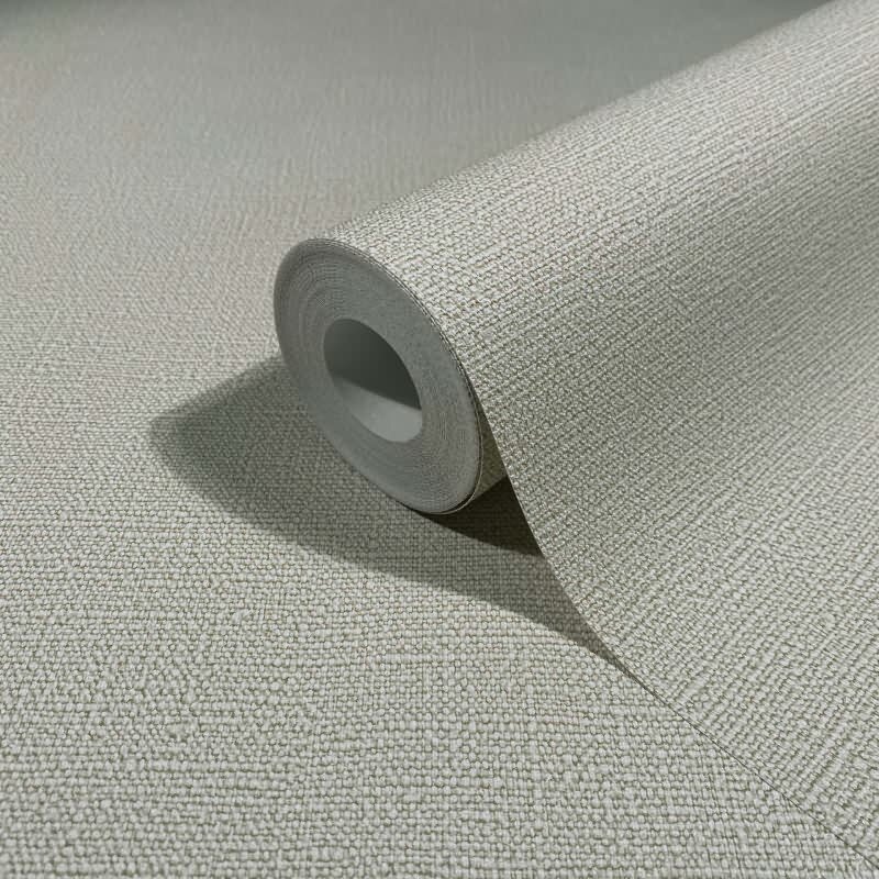 Vliestapete Texturiert Uni Modern in Grau für Wohnzimmer, Schlafzimmer (34330)