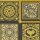Tapete Gold, Kupfer, Schwarz, Anthrazit VERSACE Satintapete (387043)