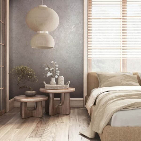 Vliestapete Betonoptik Grafisch Modern in Grau für Wohnzimmer, Schlafzimmer (34333)