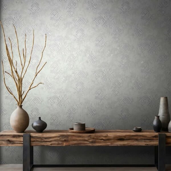 Vliestapete Betonoptik Grafisch Modern in Grau für Wohnzimmer, Schlafzimmer (34334)