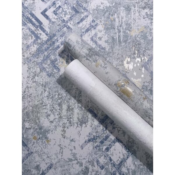 Vliestapete Betonoptik Grafisch Modern in Grau für Wohnzimmer, Schlafzimmer (34337)