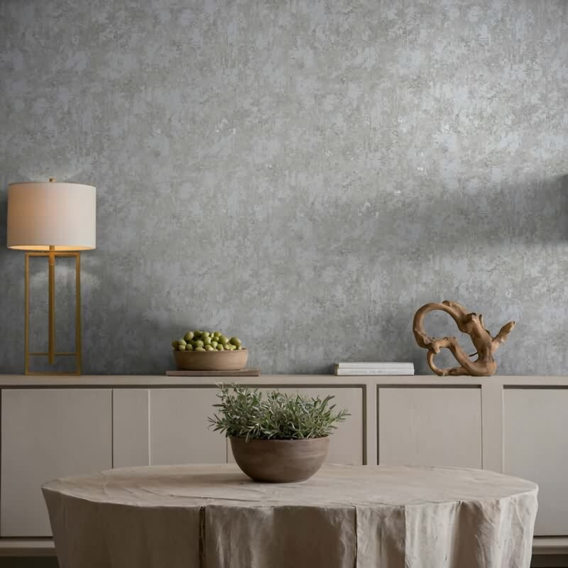 Vliestapete Betonoptik Struktur Modern in Grau für Wohnzimmer, Schlafzimmer (34340)