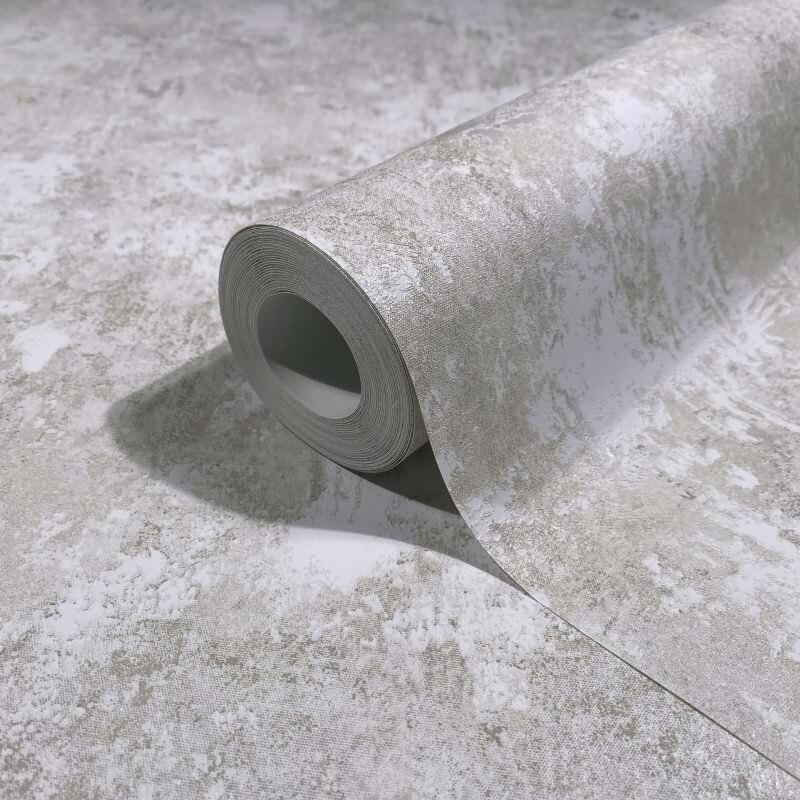 Vliestapete Betonoptik Struktur Modern in Grau für Wohnzimmer, Schlafzimmer (34340)