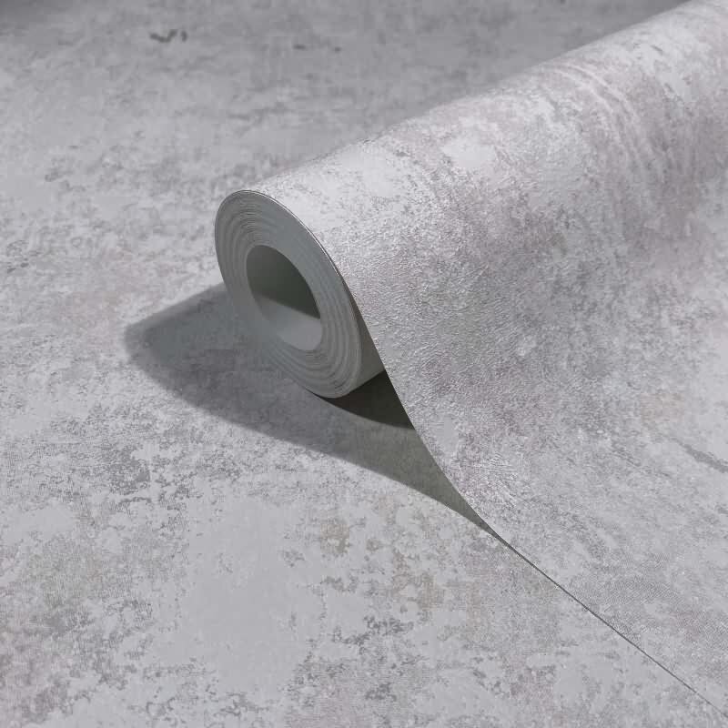 Vliestapete Betonoptik Struktur Modern in Grau für Wohnzimmer, Schlafzimmer (34341)