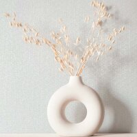 Vliestapete Textiloptik Uni Modern in Wei&szlig; f&uuml;r...