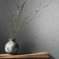 Vliestapete Textiloptik Uni Modern in Blau f&uuml;r...