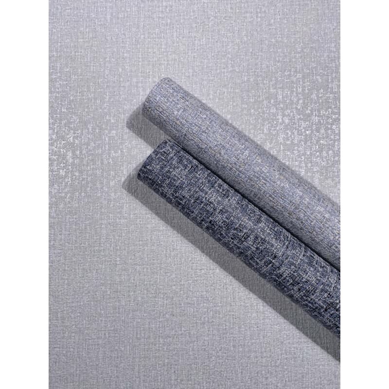 Vliestapete Textiloptik Uni Modern in Blau für Wohnzimmer, Schlafzimmer (34353)