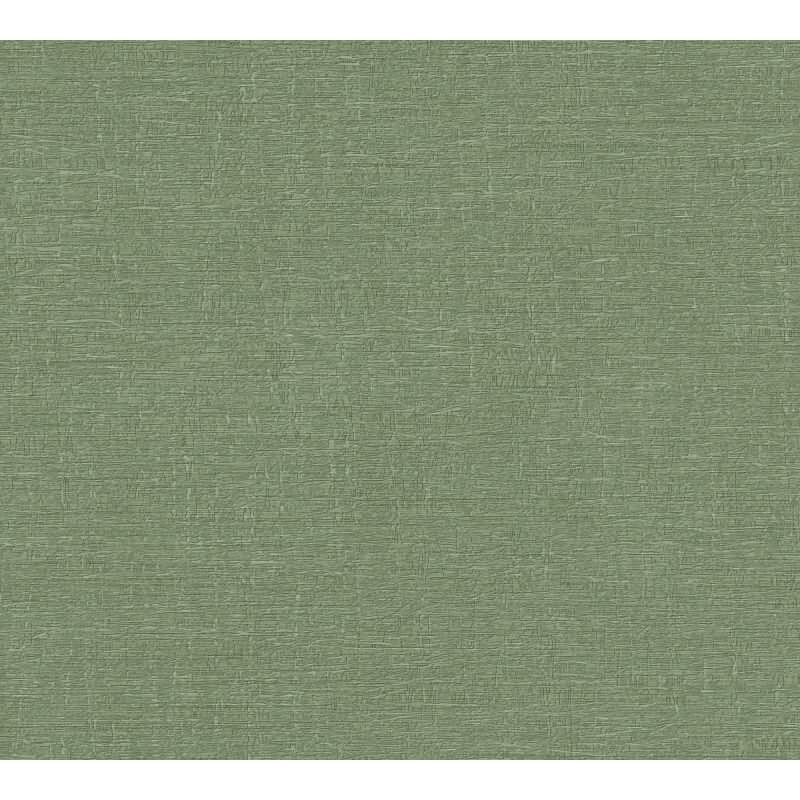 Unitapete mit Struktur Optik Moosgrün - Einfarbige Vliestapete modern matt (396481)