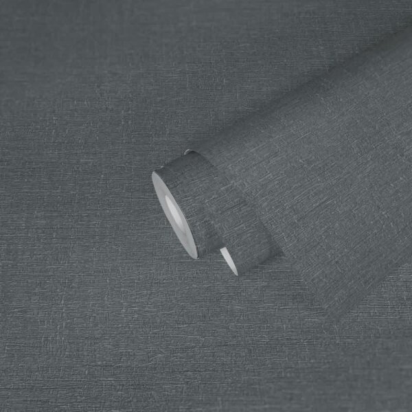 Uni Tapete mit Strukturoptik Grau - Einfarbige Vliestapete modern matt (396482)