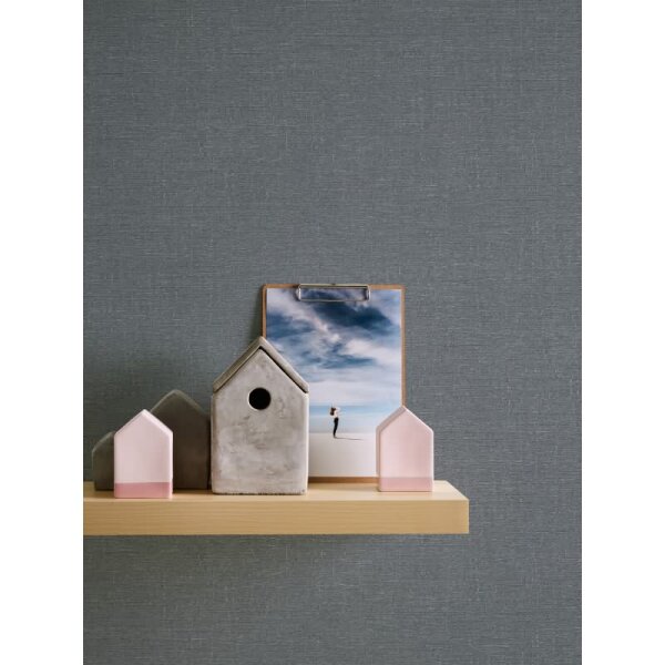 Uni Tapete mit Strukturoptik Grau - Einfarbige Vliestapete modern matt (396482)