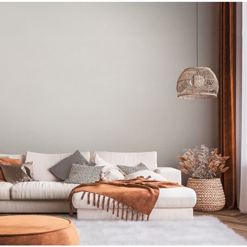 Unitapete mit Struktur-Optik Beige - Einfarbige Vliestapete modern matt (396485)