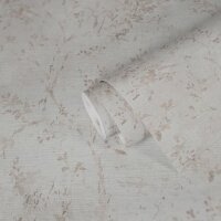 Florale Tapete Vintage Grau Beige - Vliestapete mit...