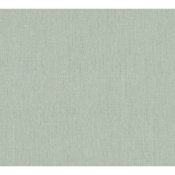 Unitapete in Leinen Optik Mintgrün - Strukturierte Vliestapete modern matt (396511)