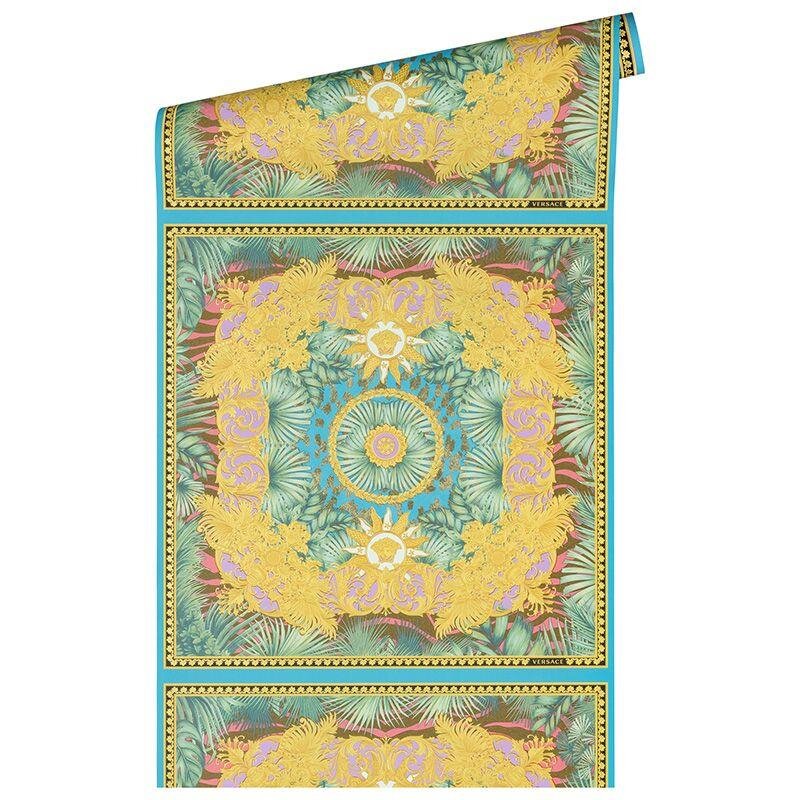 Tapete Bunt, Gold, Kupfer VERSACE Satintapete (387031)