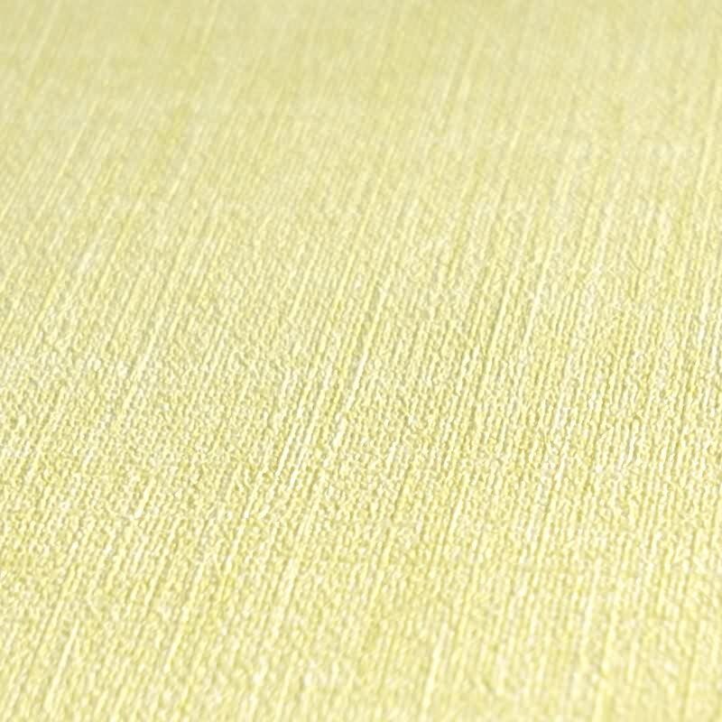 Uni Tapete in Leinenoptik Sonnengelb - Strukturierte Vliestapete matt freundlich (396513)