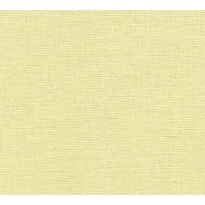 Uni Tapete in Leinenoptik Sonnengelb - Strukturierte Vliestapete matt freundlich (396513)
