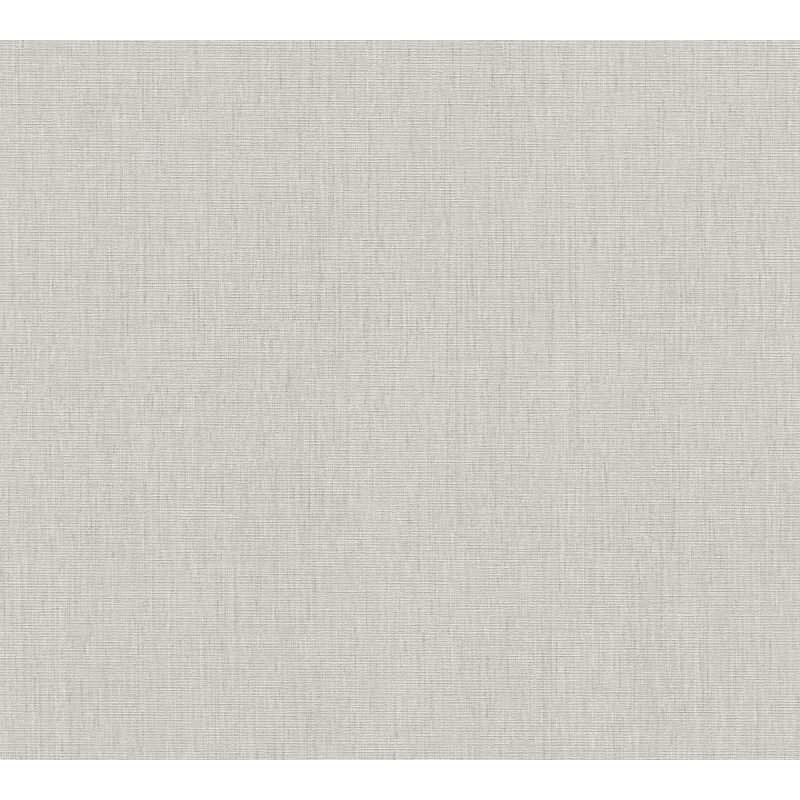 Unitapete in Leinen Optik Hellgrau - Strukturierte Vliestapete matt modern (396515)