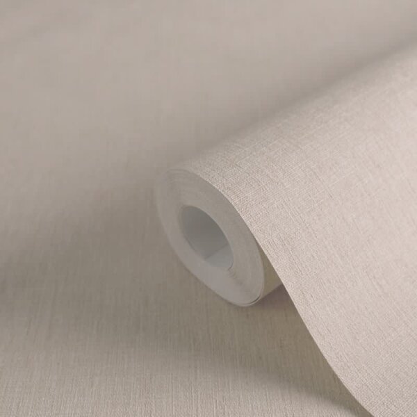 Uni Tapete in Leinenoptik Braun - Strukturierte Vliestapete matt natürlich (396516)