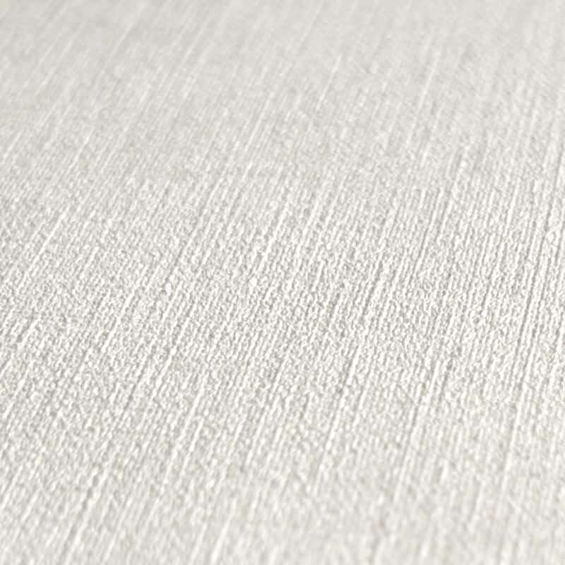 396517 Uni Tapete Leinen Optik Grau Silber Struktur Vliestapete modern livingwalls