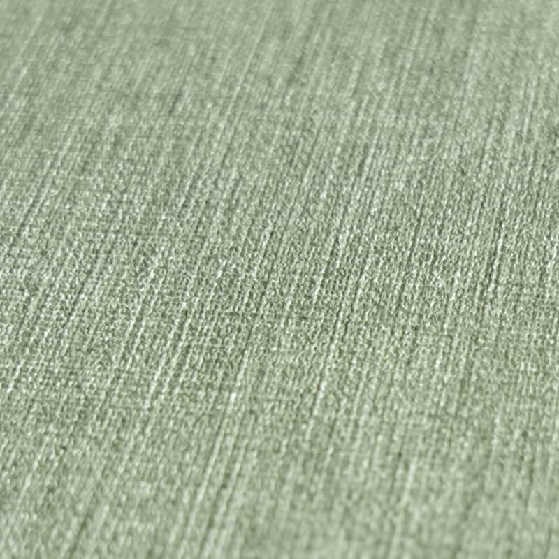 Uni Tapete in Leinen Optik Salbeigrün - Strukturierte Vliestapete matt natürlich (396519)