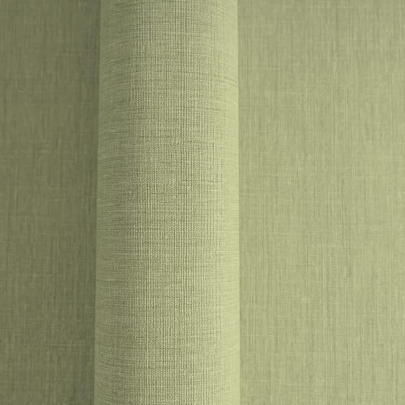 Unitapete in Leinen Optik Olivgrün - Strukturierte Vliestapete matt natürlich (396521)