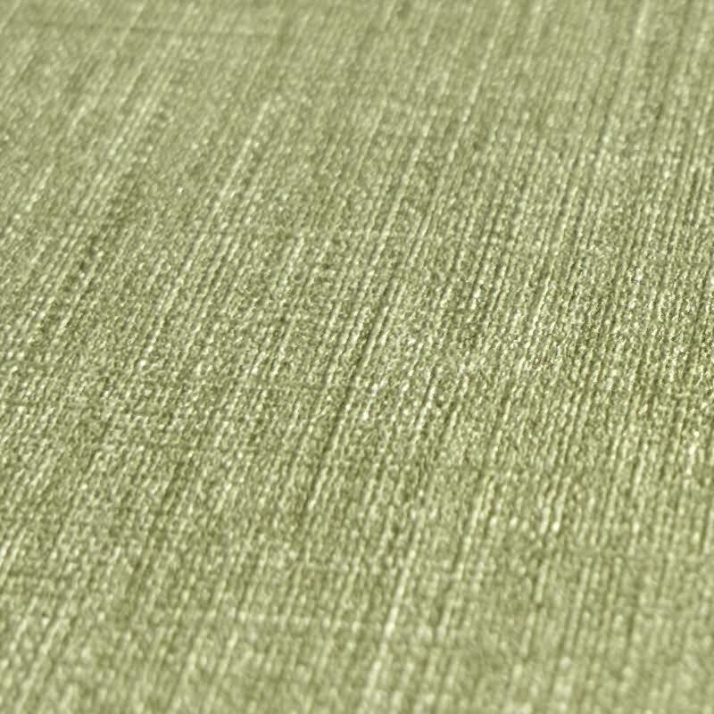 Unitapete in Leinen Optik Olivgrün - Strukturierte Vliestapete matt natürlich (396521)