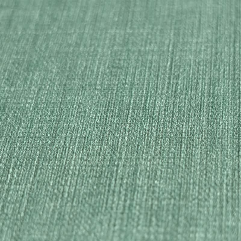 Unitapete in Leinenoptik Türkis - Strukturierte Vliestapete matt frisch (396523)