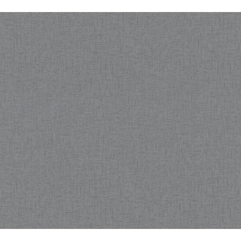 Uni tapete Anthrazit Grau - Strukturierte Vliestapete in Leinenoptik - Modern & edel (396552)